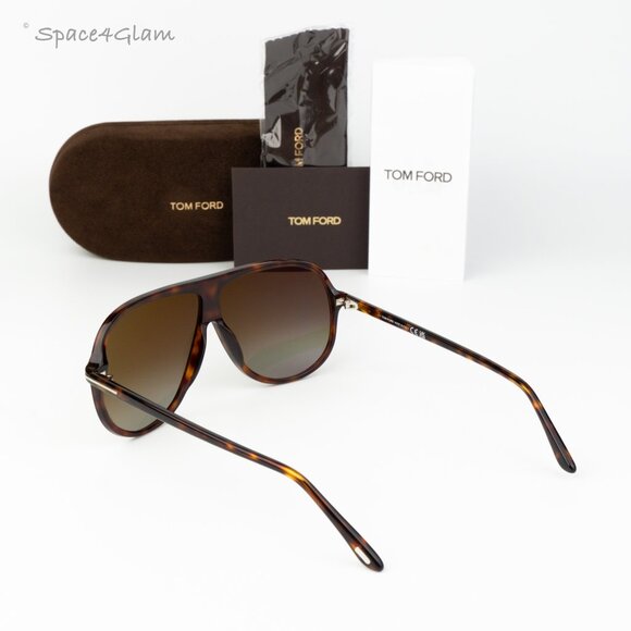 Tom Ford Women Sunglasses Havana Brown Gradient Pilot FT0998/S 56P NEW AUTHENTIC main image 7